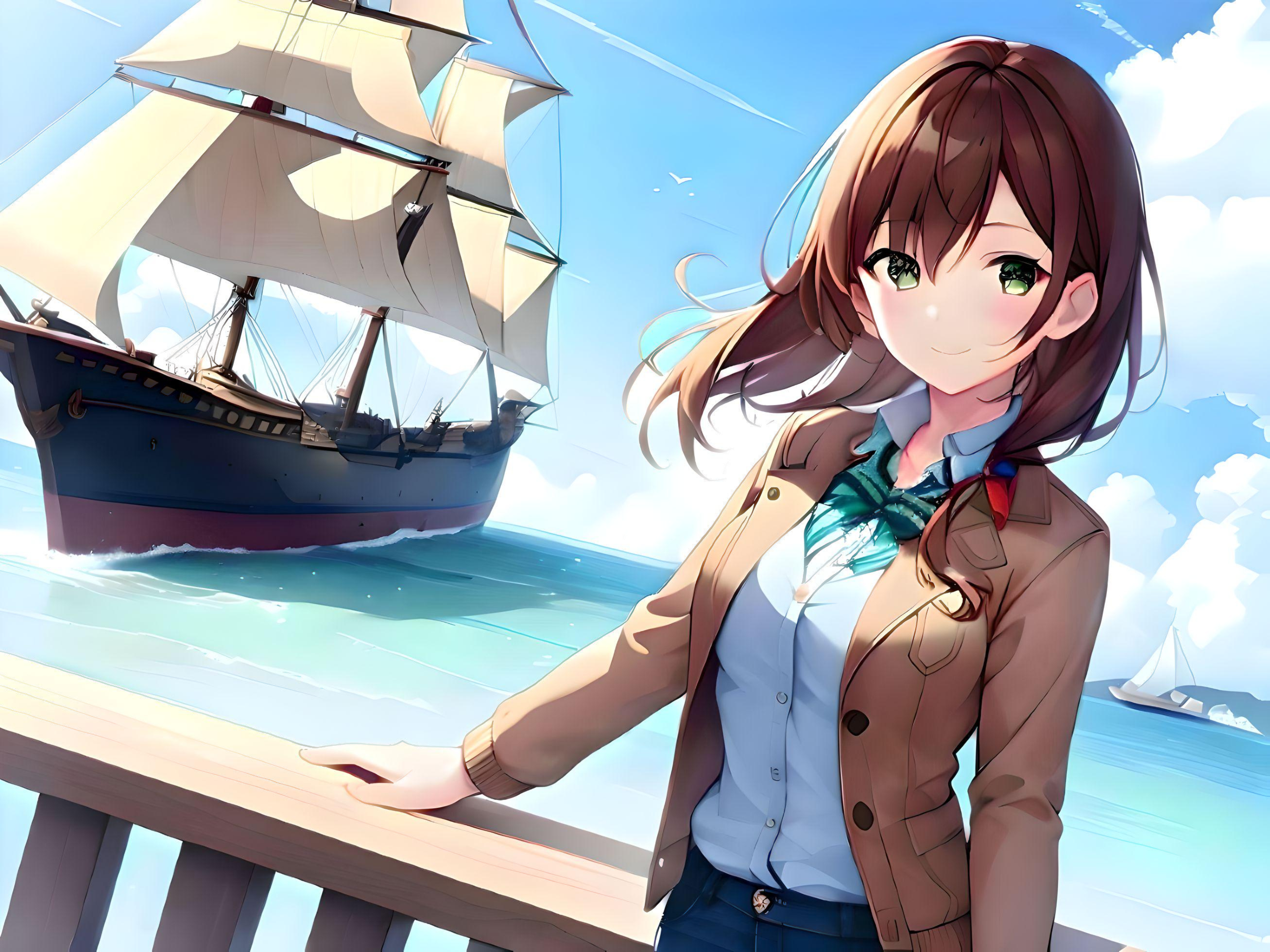 Sailing Ship Art by ZandraArt | Art wallpaper, Anime scenery wallpaper,  Cute wallpaper backgrounds