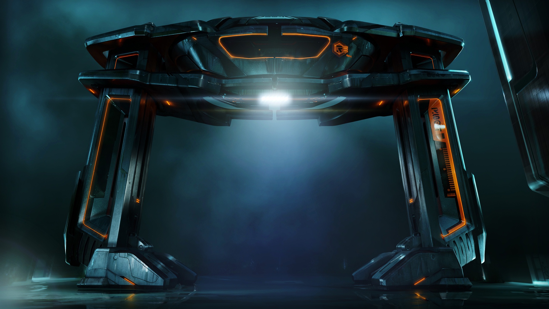 Dark TRON: Legacy CGI-themed wallpaper for movie enthusiasts.