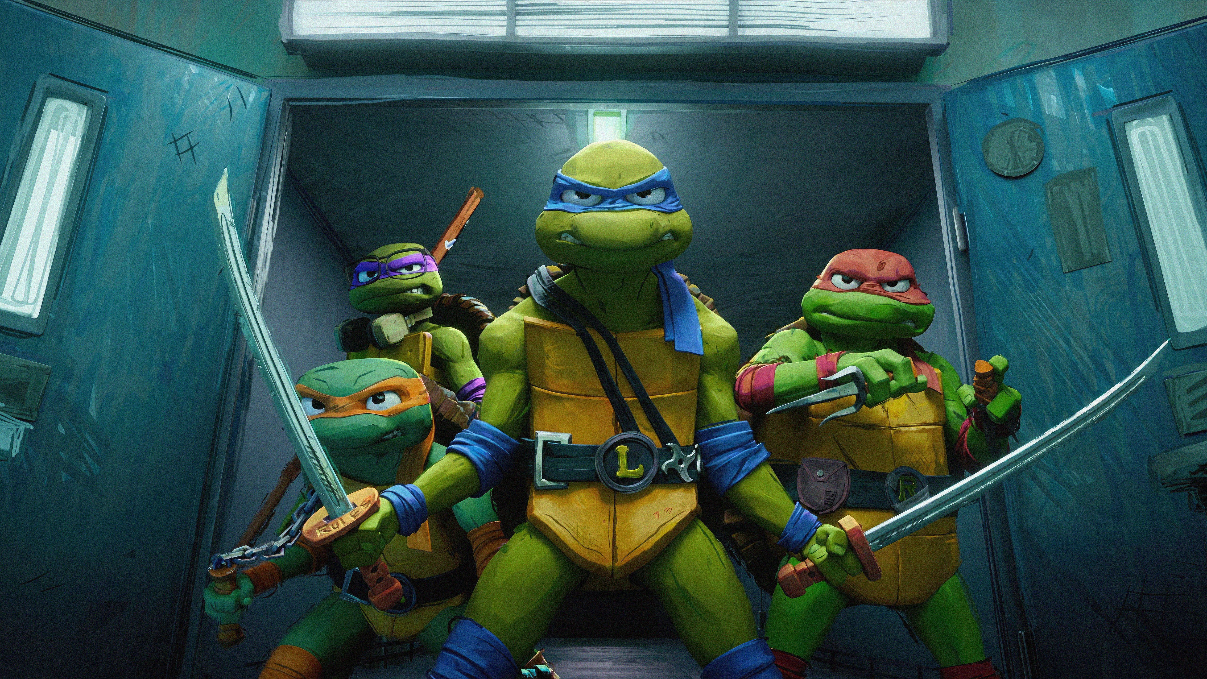 Movie Teenage Mutant Ninja Turtles: Mutant Mayhem HD Wallpaper | Background Image