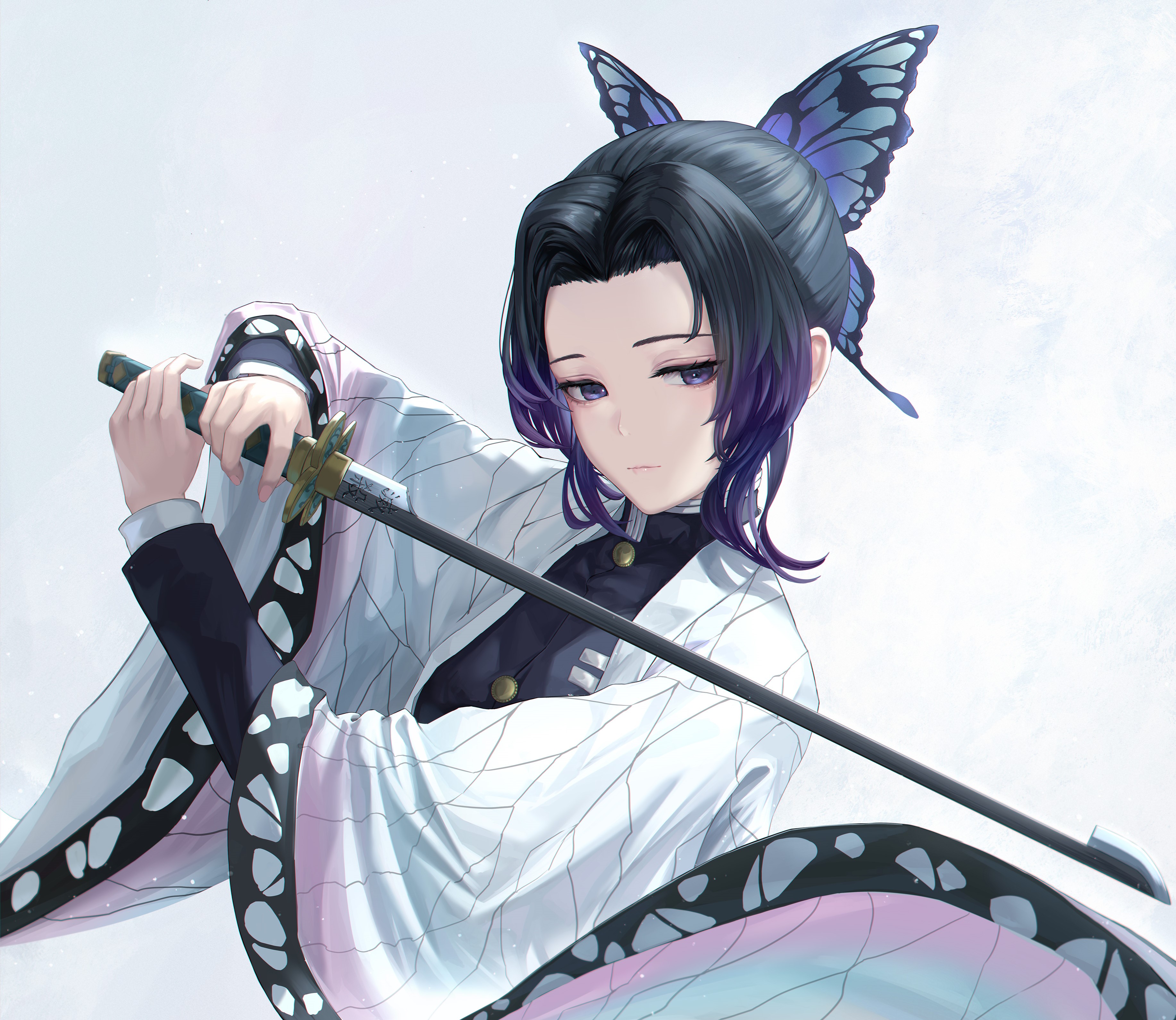 HD Shinobu Kocho Anime Wallpaper Demon Slayer Kimetsu No Yaiba 