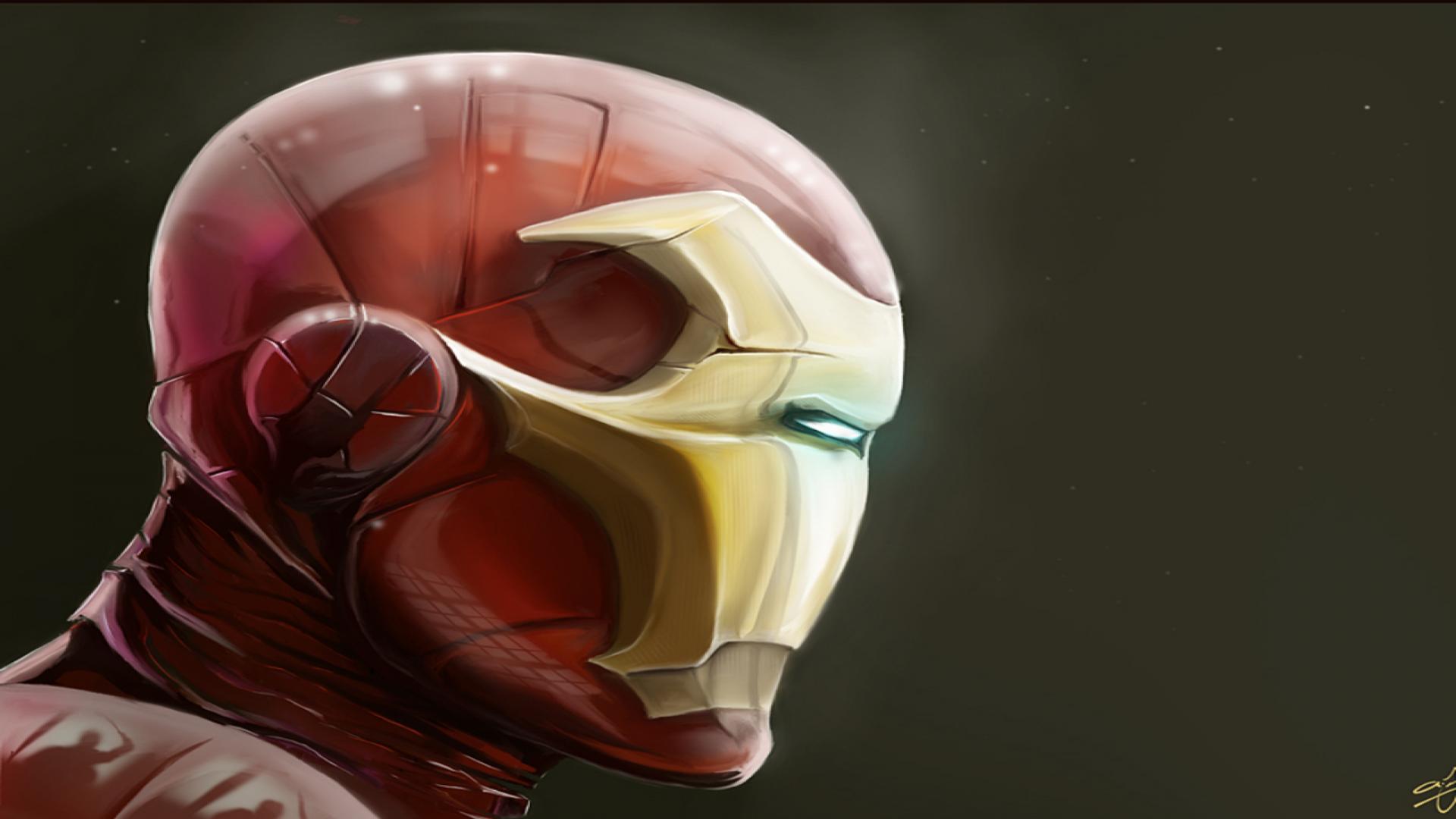 Iron Man soaring through the skies in a vibrant comic-style illustration.