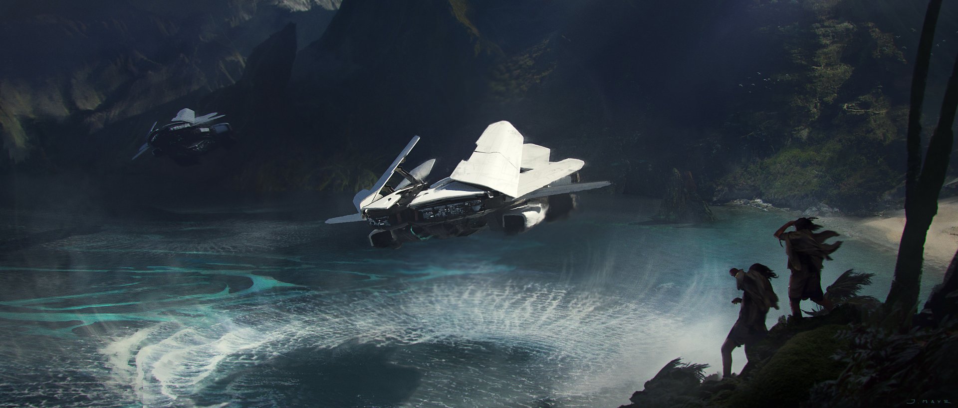 Download Sci Fi Spaceship HD Wallpaper by Jannis Mayr