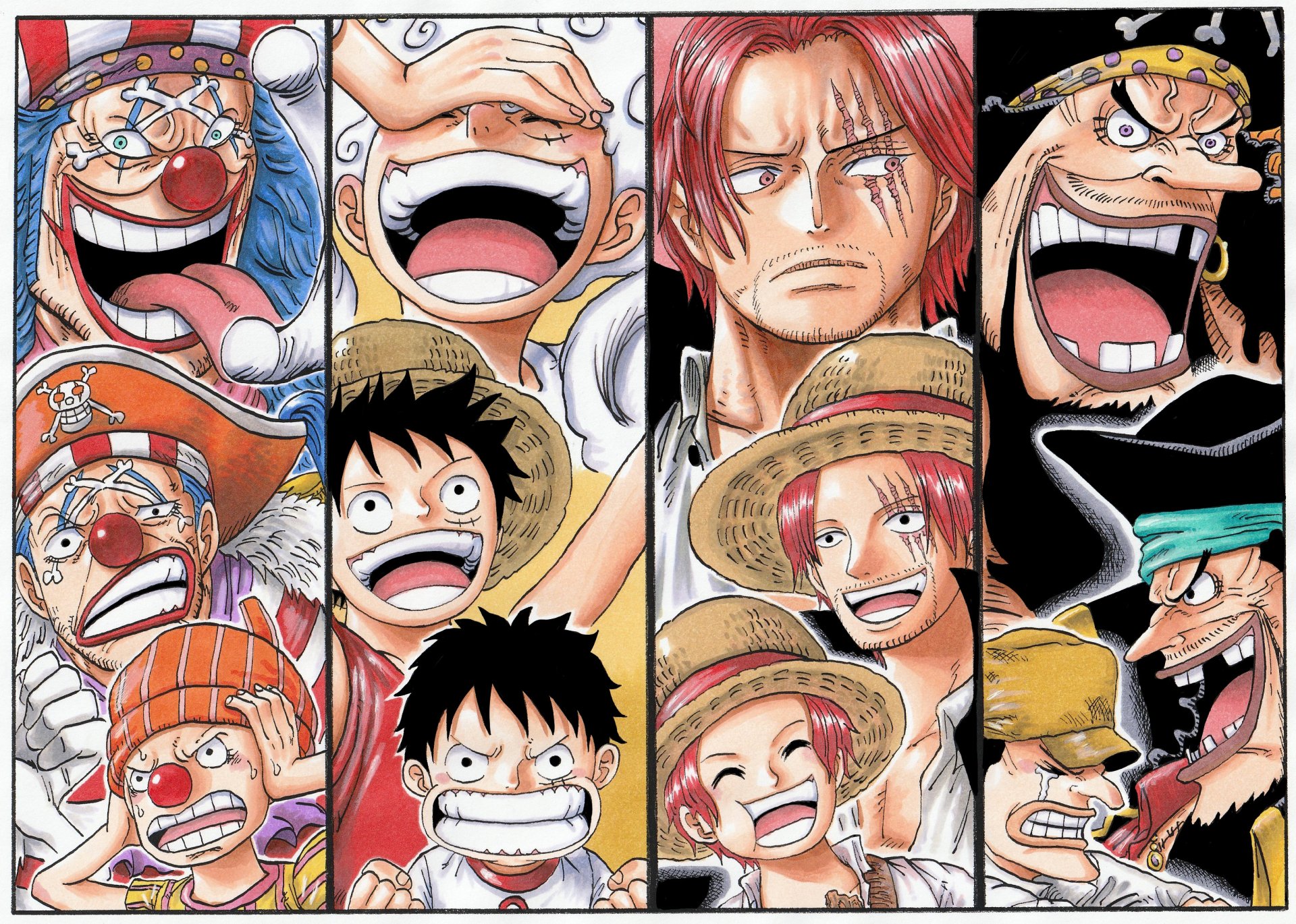 Download Marshall D. Teach Shanks (One Piece) Monkey D. Luffy Buggy ...