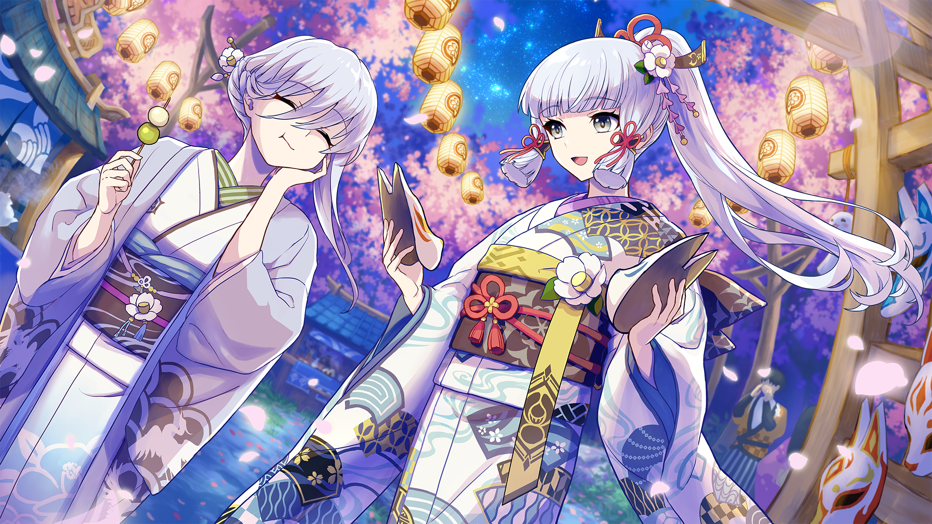 Download Kamisato Kayo Kamisato Ayaka (Genshin Impact) Video Game Genshin Impact HD Wallpaper by Pokira