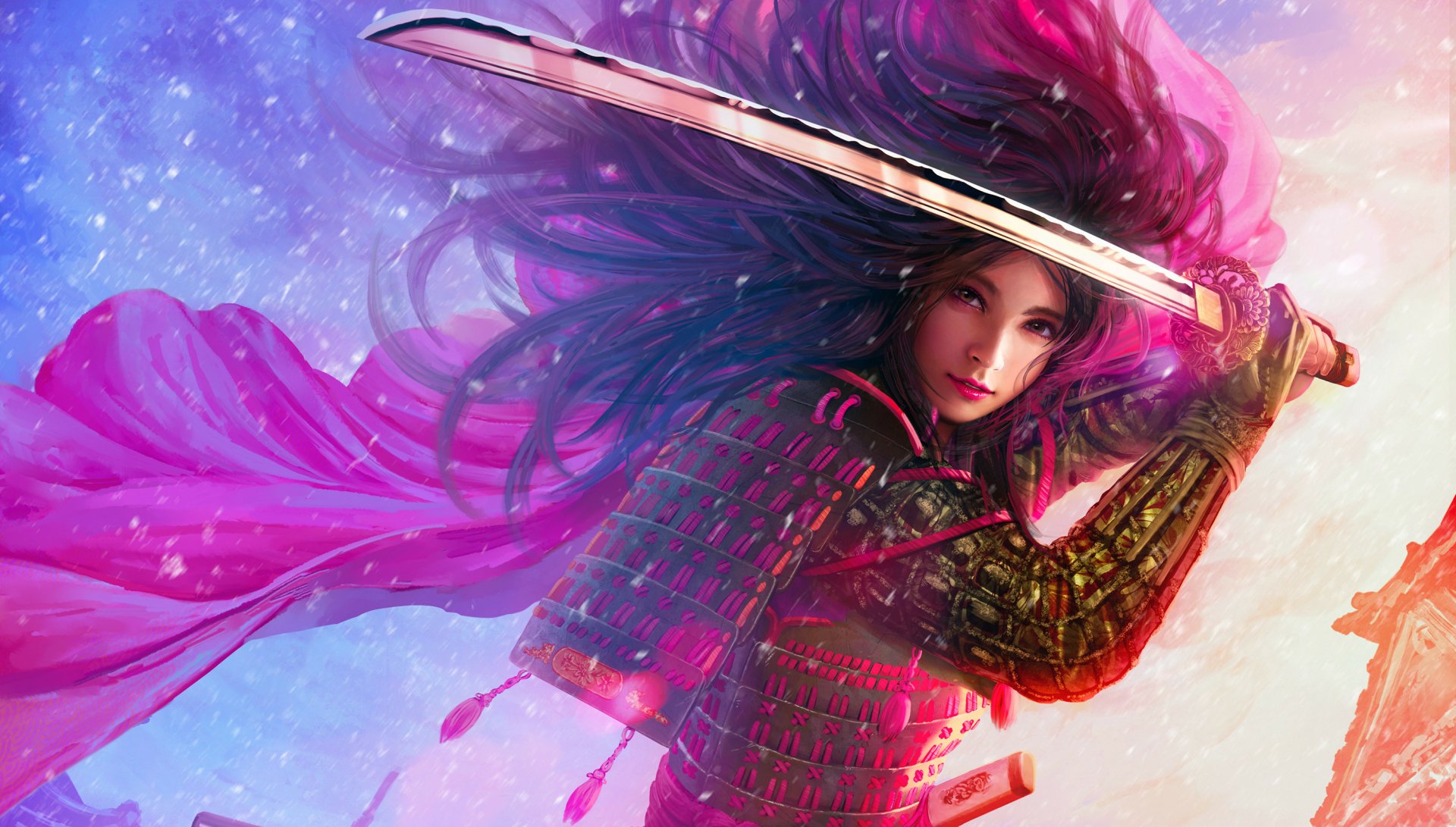 Download Fantasy Samurai HD Wallpaper by Mario Wibisono
