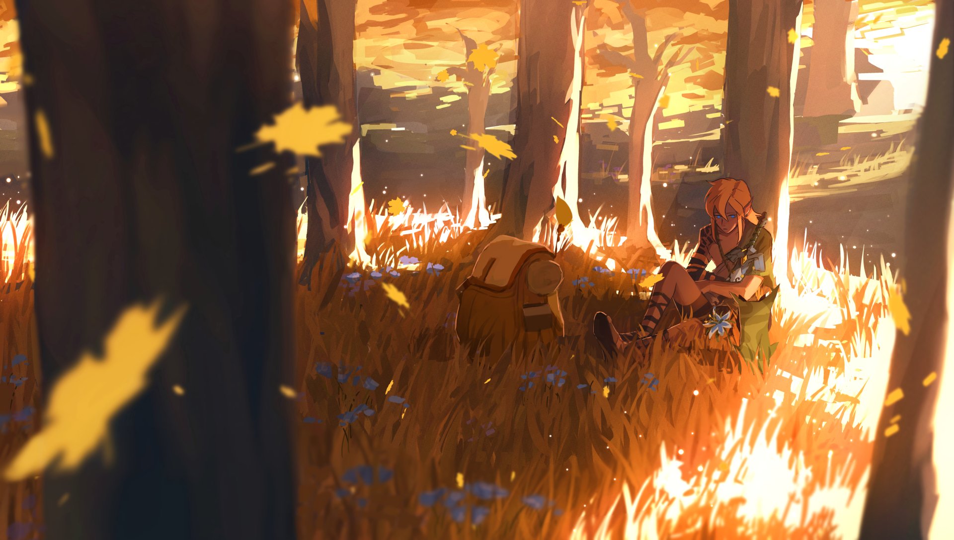Download Video Game The Legend Of Zelda: Tears Of The Kingdom HD Wallpaper by jongjeh