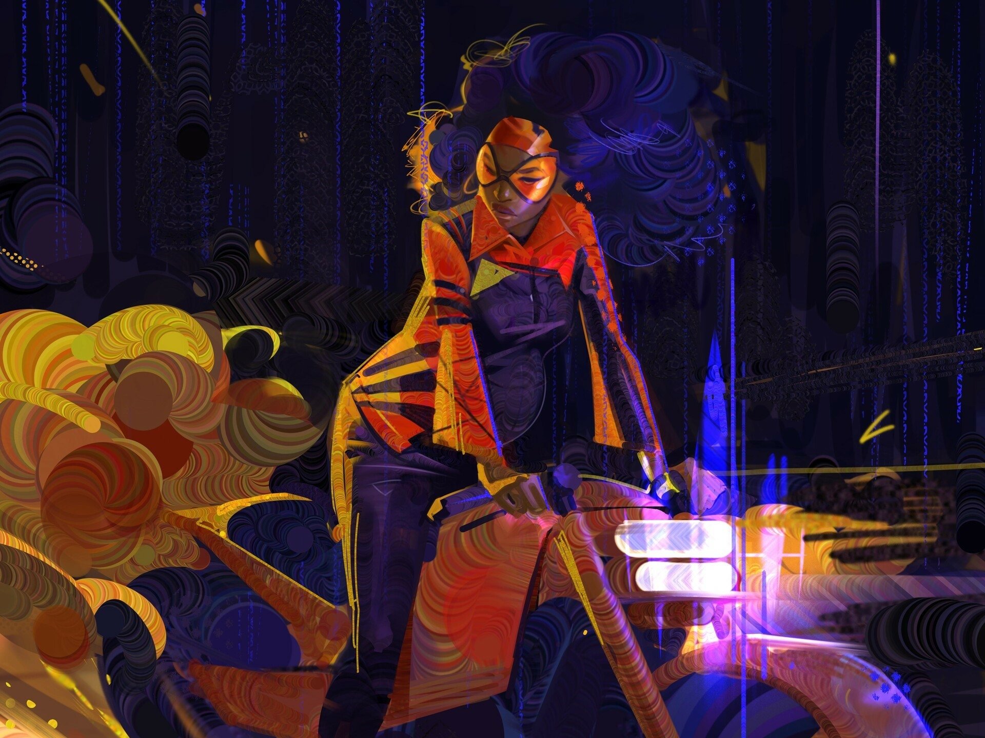 Download Spider-Woman Jessica Drew (Marvel Comics) Movie Spider-Man: Across The Spider-Verse HD Wallpaper by Loose Stroke