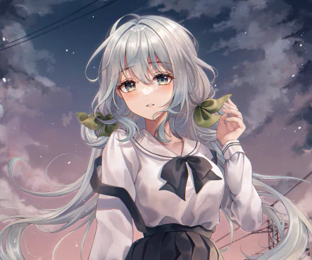 Anime girl anime girl HD Desktop Wallpaper | Background Image