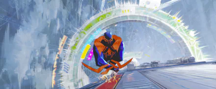 Spider-Man 2099 movie Spider-Man: Across the Spider-Verse Miguel O'Hara HD Desktop Wallpaper | Background Image