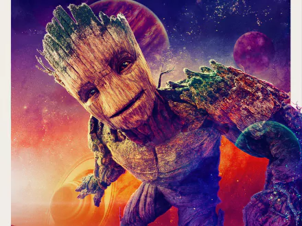 Groot movie Guardians of the Galaxy Vol. 3 HD Desktop Wallpaper | Background Image