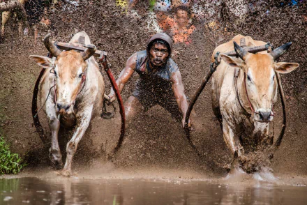  Pacu jawi race in Indonesia by Rodney Ee