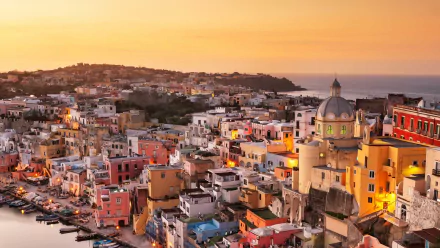 Procida man made town HD Desktop Wallpaper | Background Image