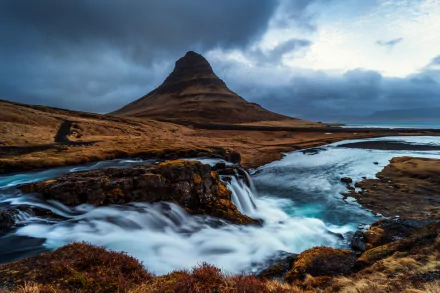 waterfall Kirkjufoss nature Kirkjufell HD Desktop Wallpaper | Background Image