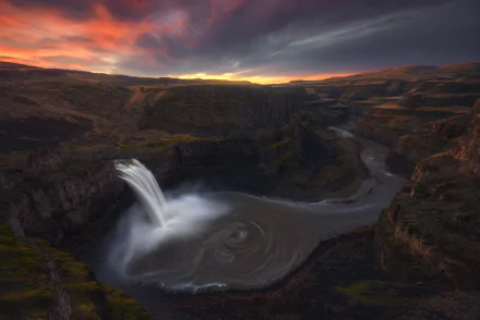 nature waterfall HD Desktop Wallpaper | Background Image