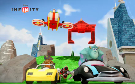 Buzz Lightyear Davy Jones James P. Sullivan Bob Parr video game Disney Infinity HD Desktop Wallpaper | Background Image