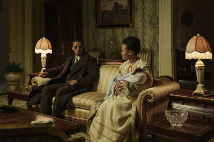 Kalyene Coleman Grace de Pointe du Lac Jacob Anderson Louis de Pointe du Lac TV Show Interview with the Vampire HD Desktop Wallpaper | Background Image