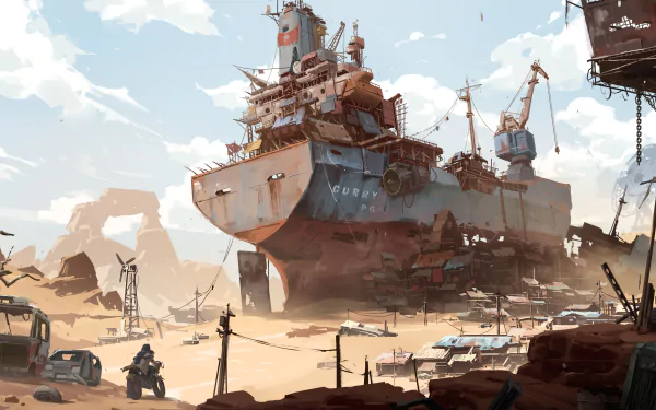 Sci Fi post apocalyptic HD Desktop Wallpaper | Background Image