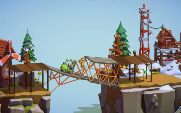 video game Poly Bridge 3 HD Desktop Wallpaper | Background Image