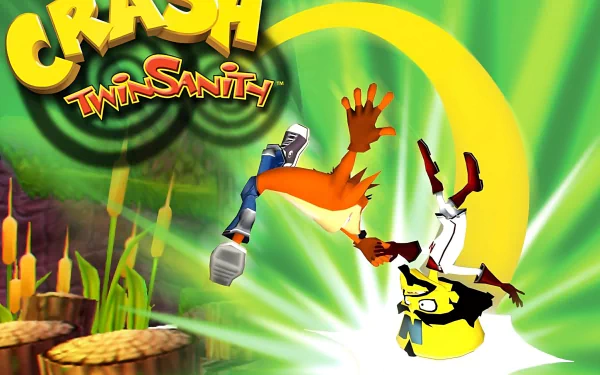 Cartoony green Neo Cortex (Crash Bandicoot) Crash Bandicoot Crash Bandicoot (Character) video game Crash Twinsanity HD Desktop Wallpaper | Background Image