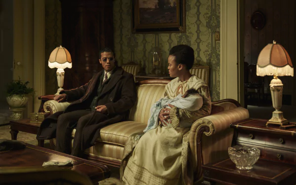 Kalyene Coleman Grace de Pointe du Lac Jacob Anderson Louis de Pointe du Lac TV Show Interview with the Vampire HD Desktop Wallpaper | Background Image