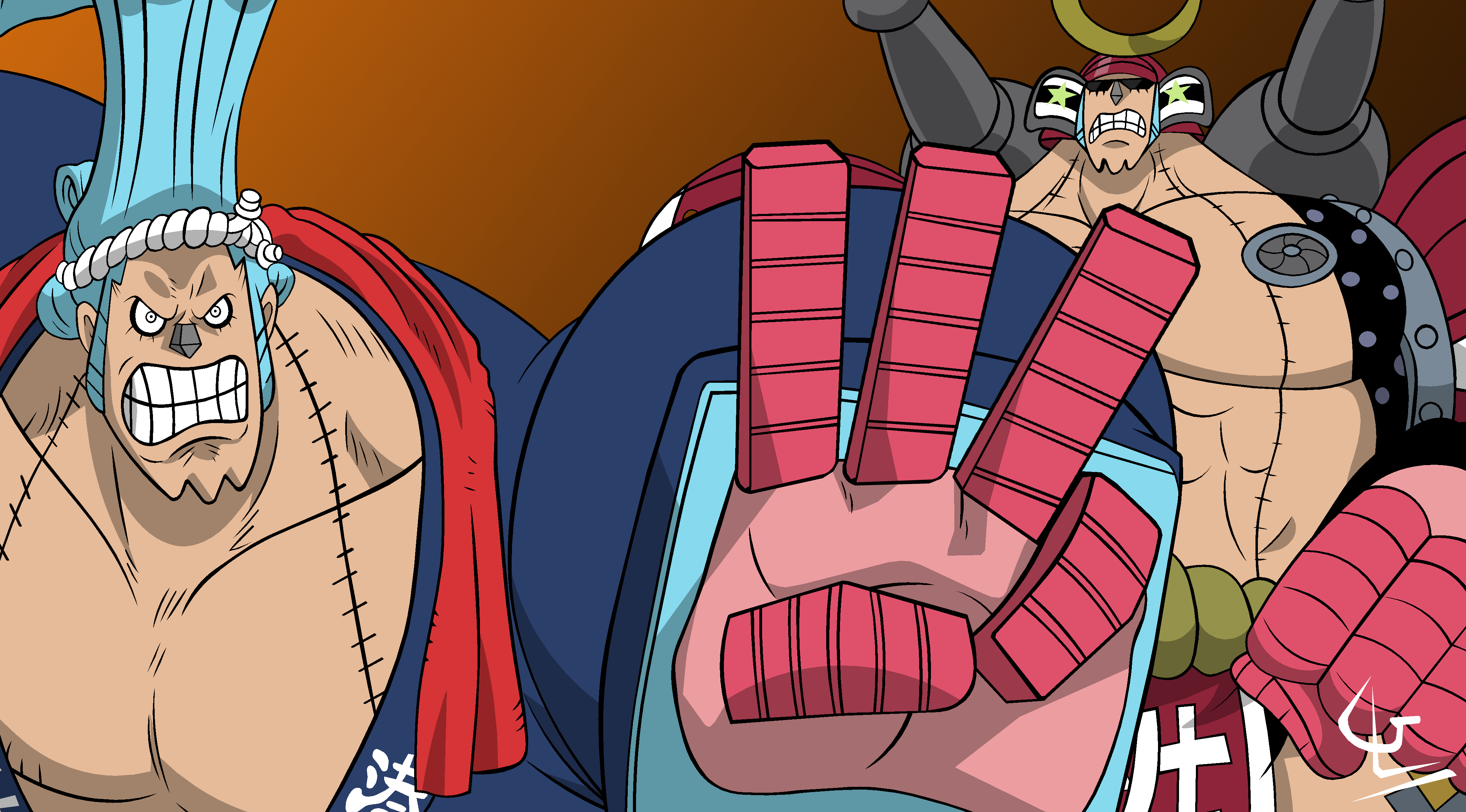 one piece logo franky