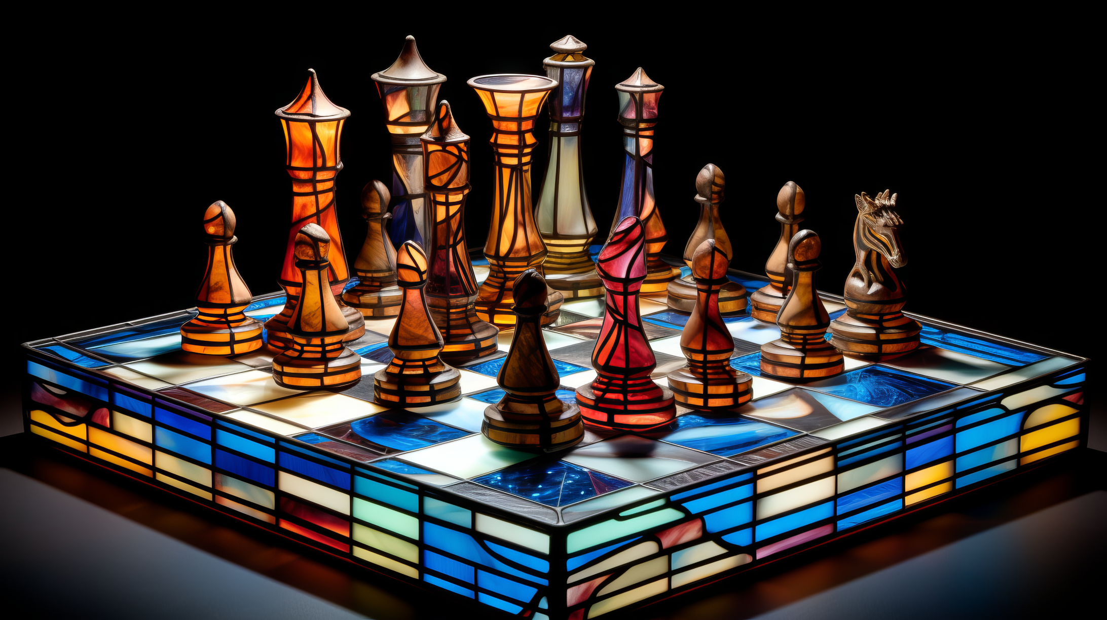 Chess 3D Glass Pieces HD Wallpaper - Stylish HD Wallpapers…