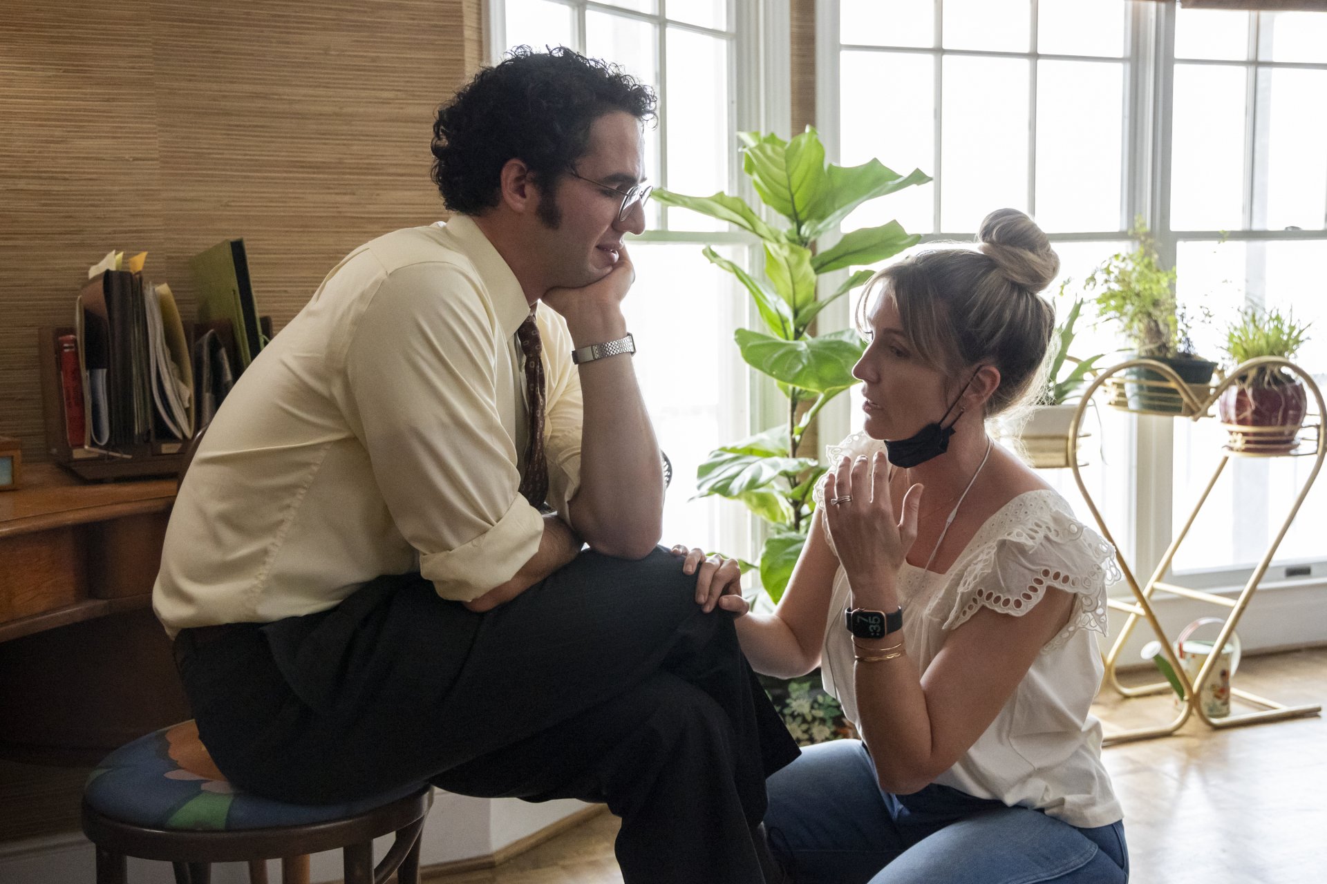 HD wallpaper featuring a scene from 'Are You There God? It's Me, Margaret' with two characters engaged in an intimate conversation, providing a warm and thoughtful desktop background.