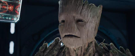 HD wallpaper of Groot from Guardians of the Galaxy Vol. 3 for desktop background.