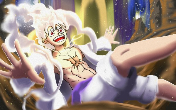 Anime One Piece Monkey D. Luffy Gear 5 HD Wallpaper | Background Image