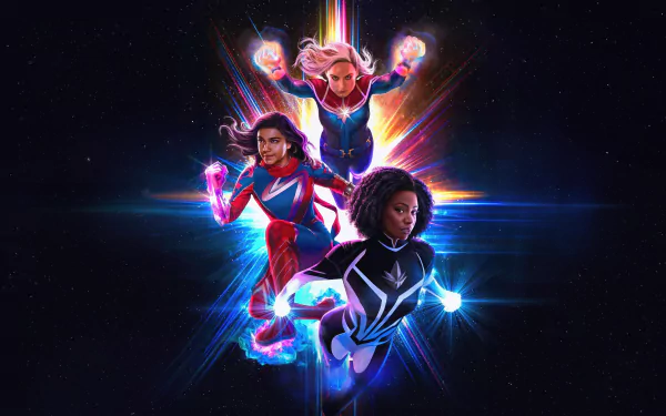 movie The Marvels HD Desktop Wallpaper | Background Image
