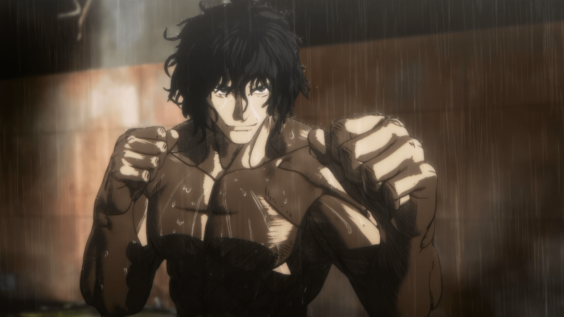 Kengan Ashura HD Wallpaper - Intense Fighter Stance