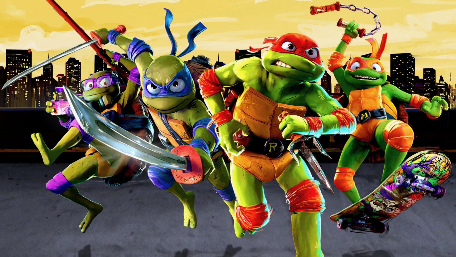 Download Movie Teenage Mutant Ninja Turtles: Mutant Mayhem HD Wallpaper