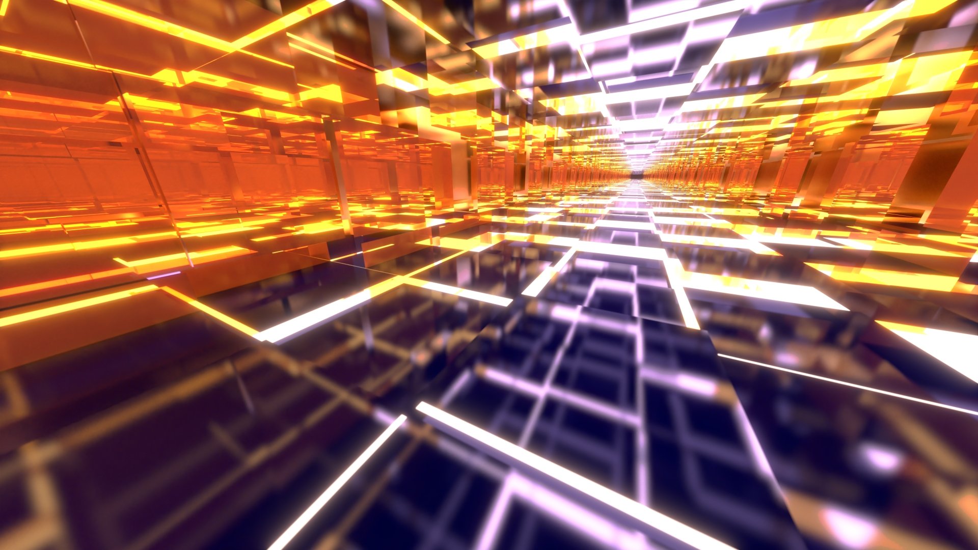 Orange and Purple Glass Tiles by Dr-Pen