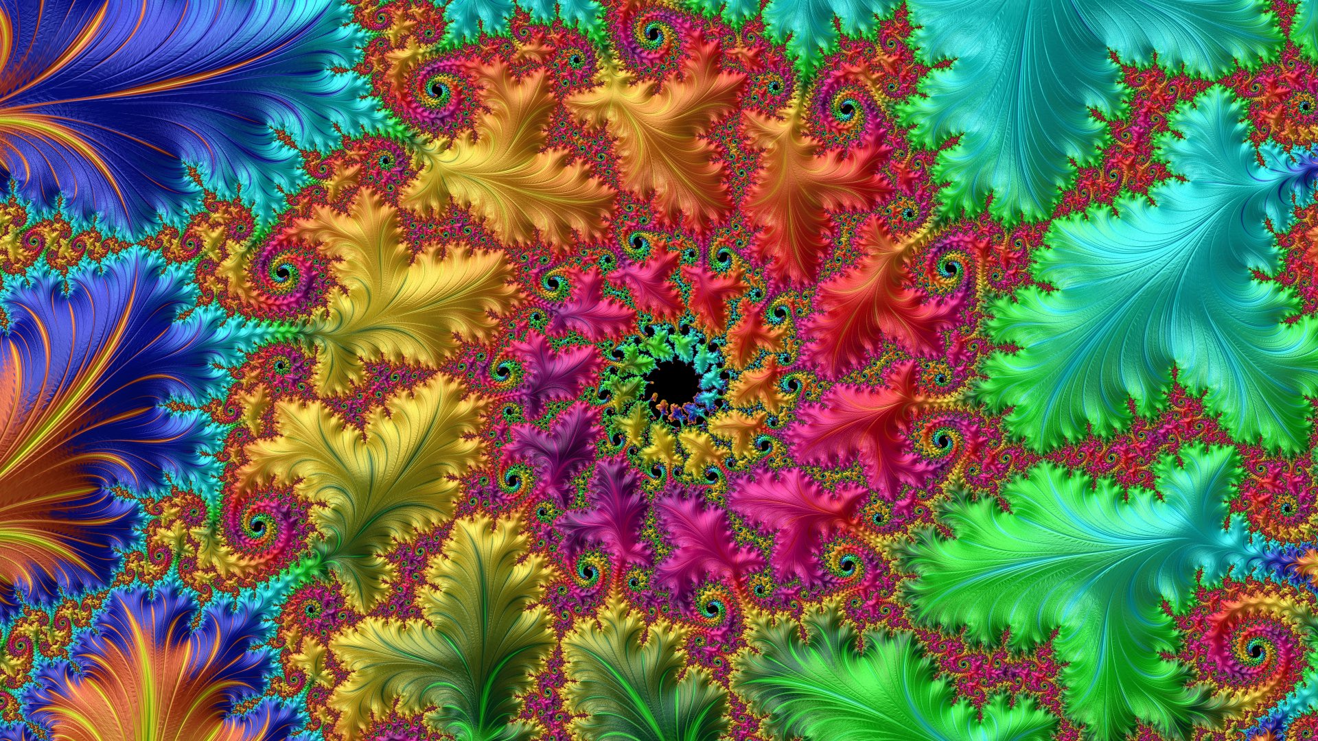 8k Trippy Psychedelic Fractal Wallpaper by Dr-Pen