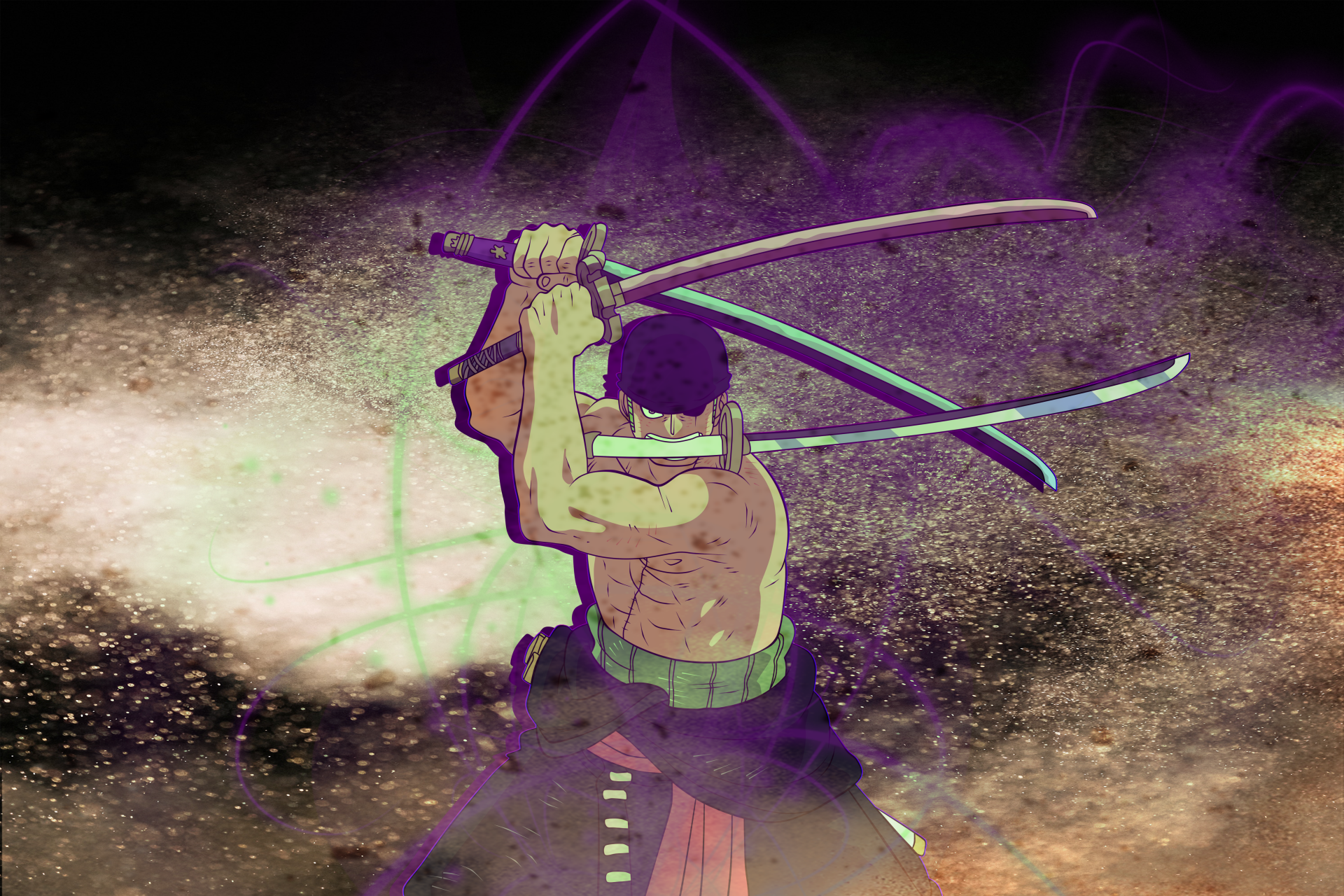 Download HD Roronoa Zoro - One Piece Zoro Png Transparent PNG Image 