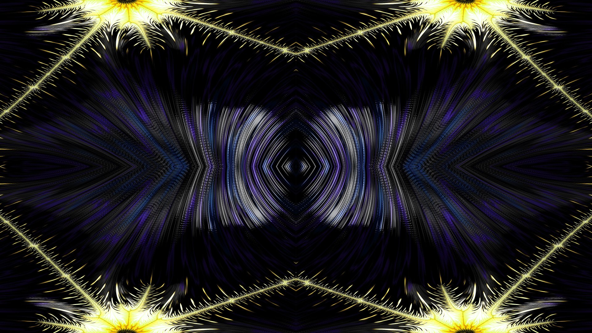 Trippy Psychedelic Fractal Wallpaper by Dr-Pen