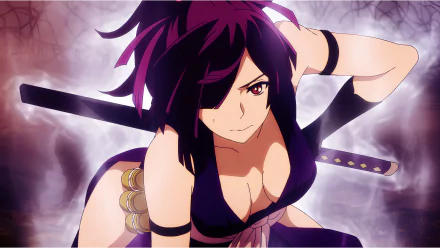Anime character from Hell's Paradise in dynamic pose with sword, rendered in vibrant 8K Ultra HD for PC desktop wallpaper and background.
