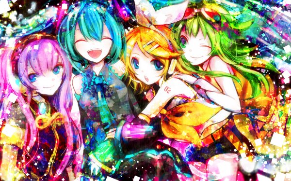 Anime Vocaloid Hatsune Miku GUMI Luka Megurine Rin Kagamine HD Wallpaper | Background Image