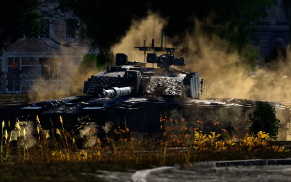 War Thunder HD desktop wallpaper showcasing intense battle scene with detailed graphics and immersive visuals.