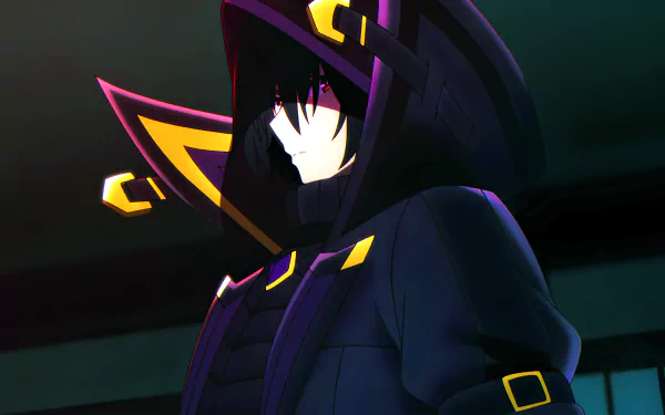 Cid Kagenou from the anime The Eminence in Shadow is depicted in a detailed 4K Ultra HD PC desktop wallpaper with a dark, mysterious ambiance.