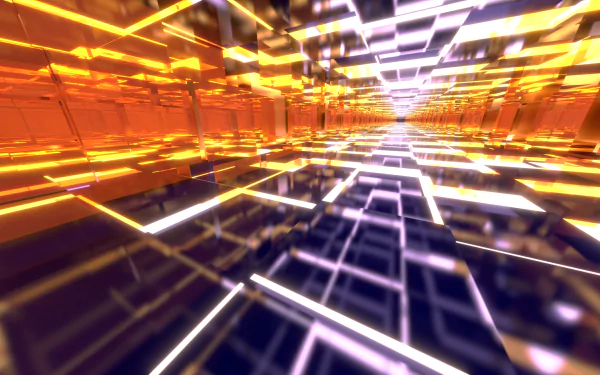 Orange and Purple Glass Tiles