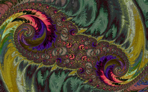  8k Trippy Psychedelic Fractal Wallpaper