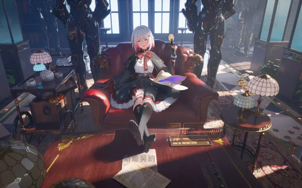 HD PC desktop wallpaper featuring Topaz and Numby from the video game Honkai: Star Rail, showing a detailed, atmospheric scene with rich lighting and character design.