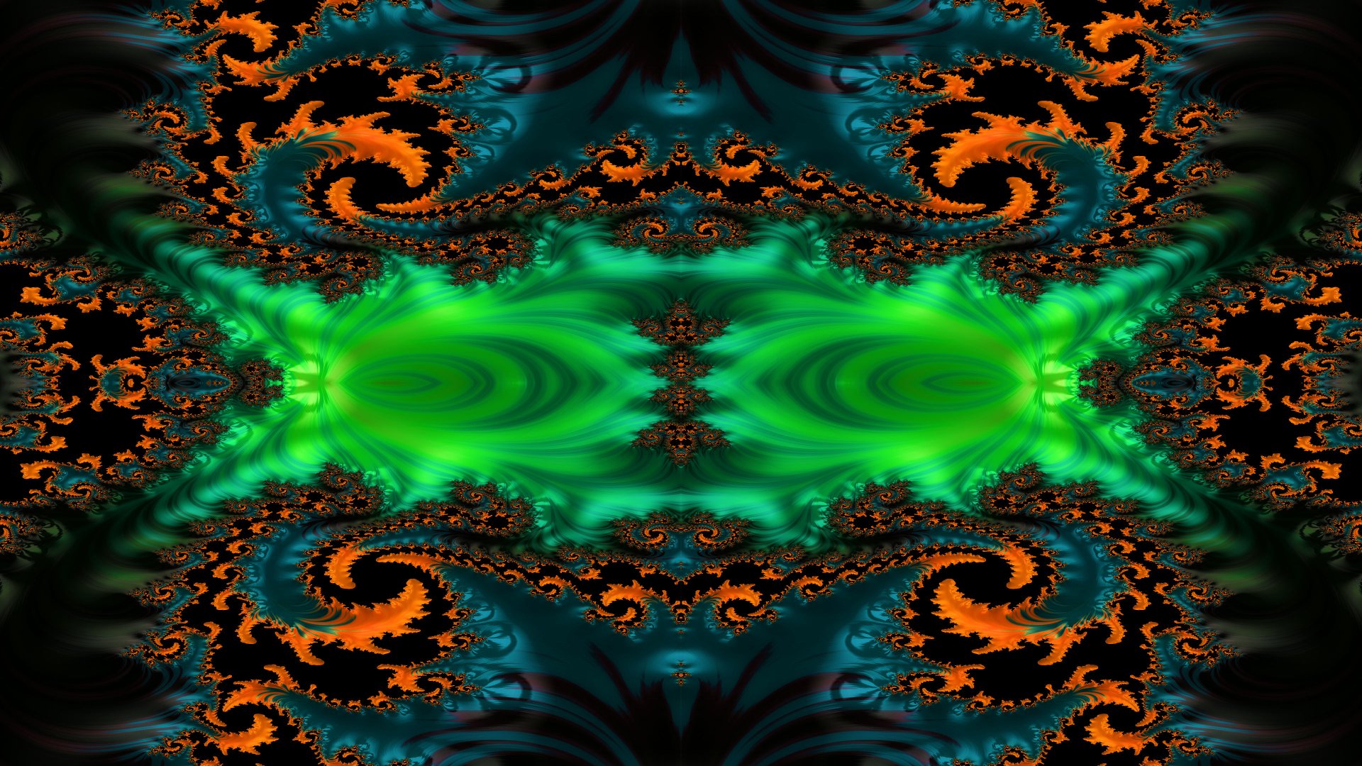 Trippy Psychedelic Fractal 4k Desktop Wallpaper by Dr-Pen