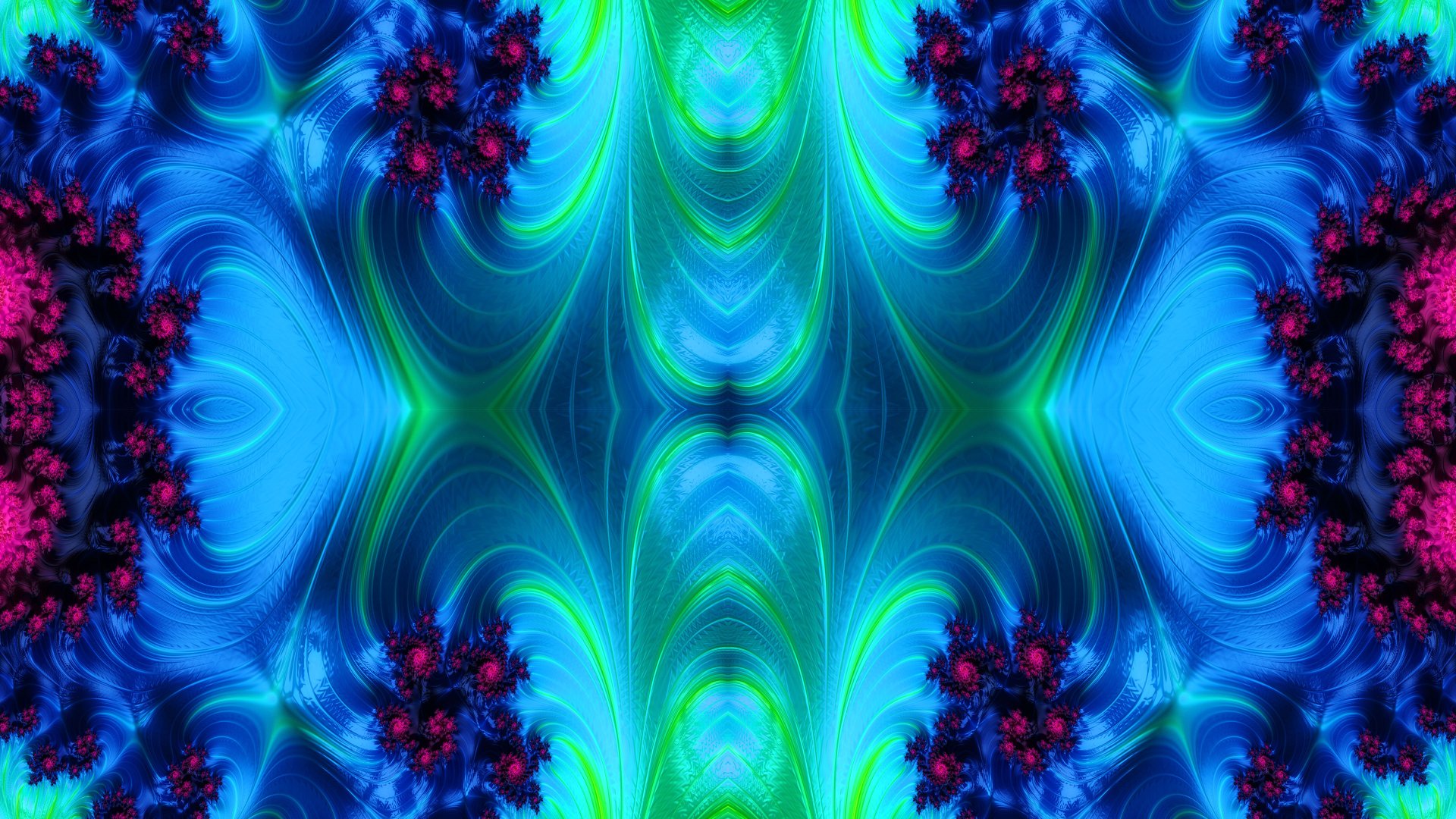 Trippy Psychedelic Fractal 4k Desktop Wallpaper by Dr-Pen