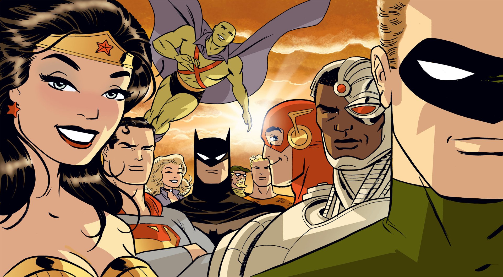 Download Comic Justice League 4k Ultra HD Wallpaper by Darwyn Cooke