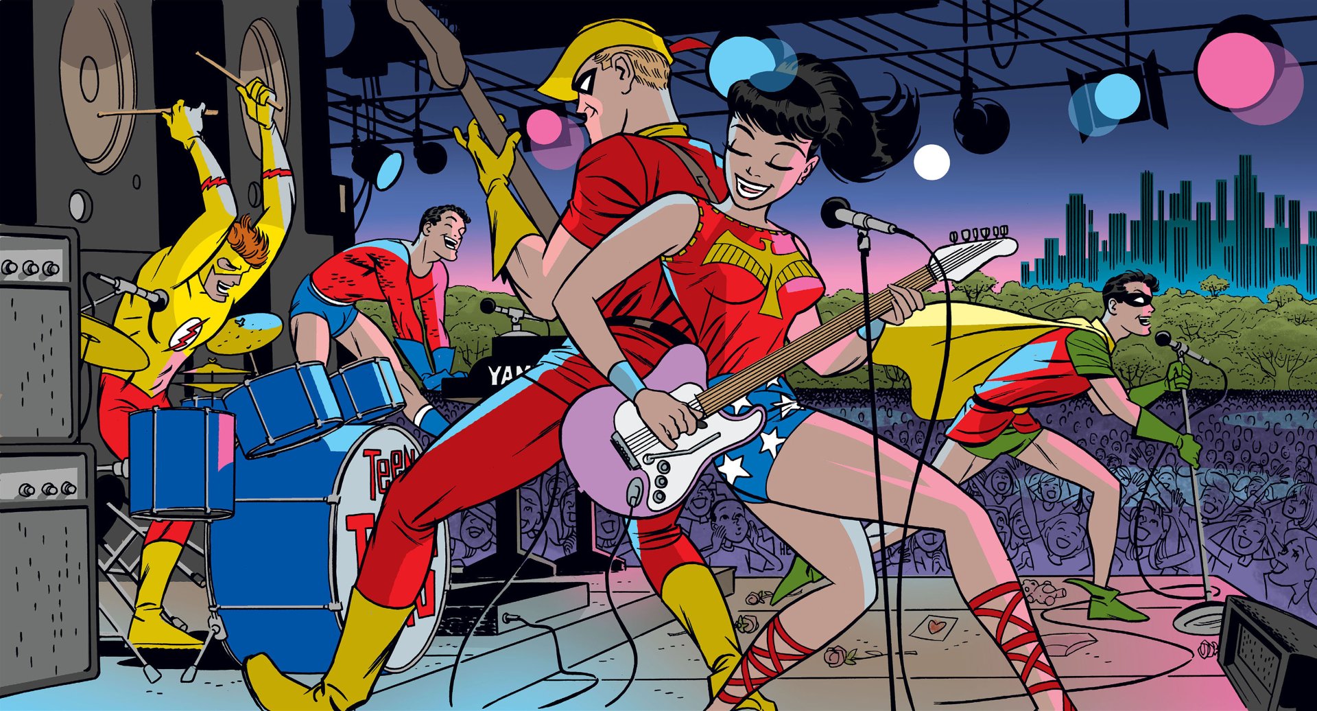 Download Comic Teen Titans 4k Ultra HD Wallpaper by Darwyn Cooke