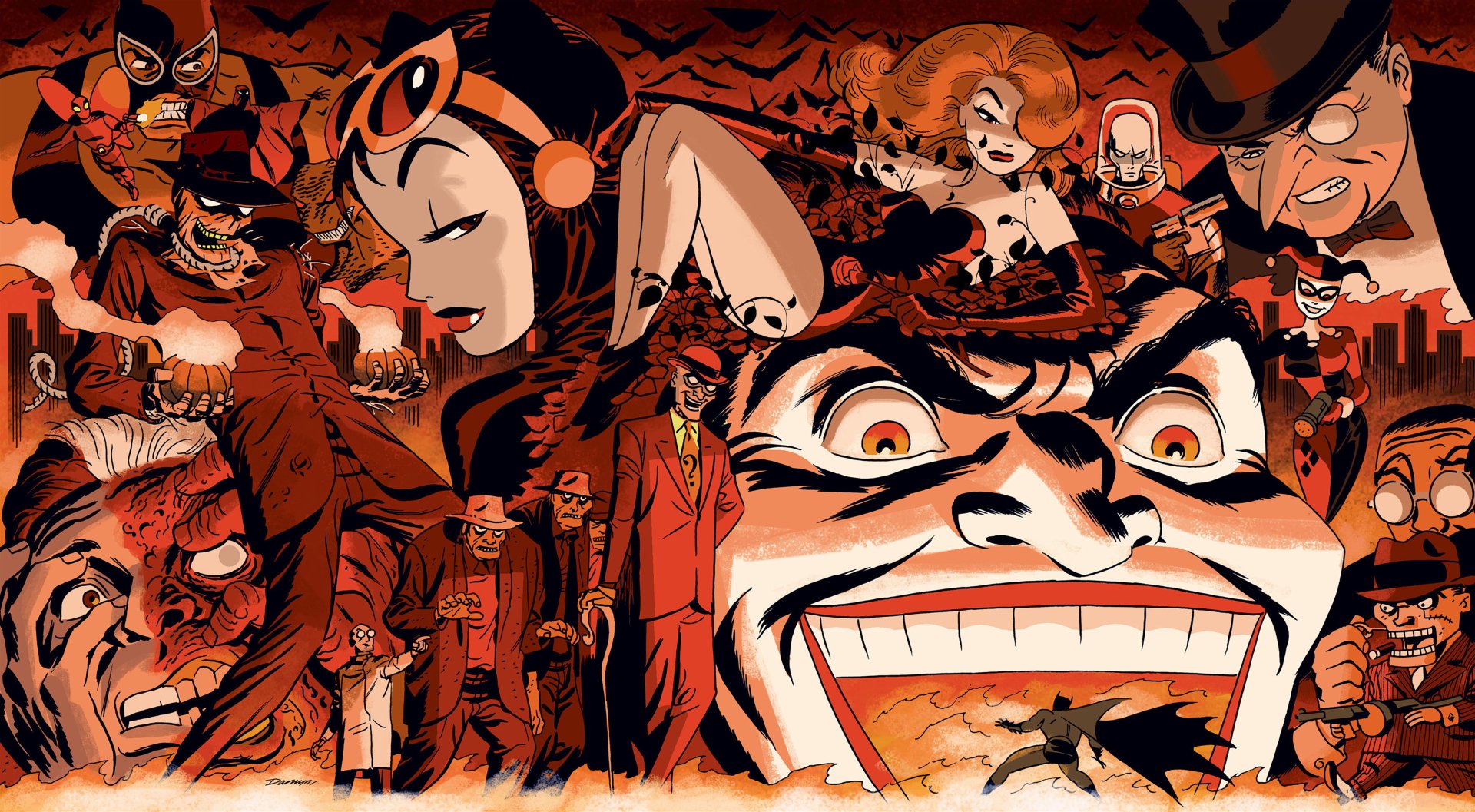 Download Comic Batman 4k Ultra HD Wallpaper by Darwyn Cooke