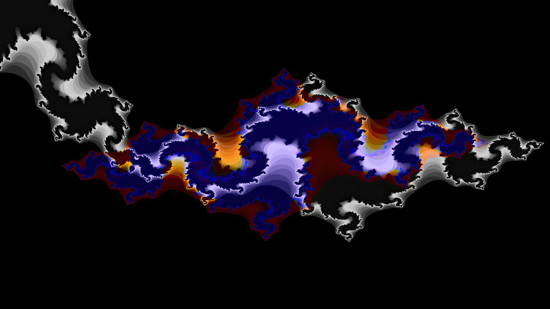 Colorful Merging Dragon Fractal by lonewolf6738
