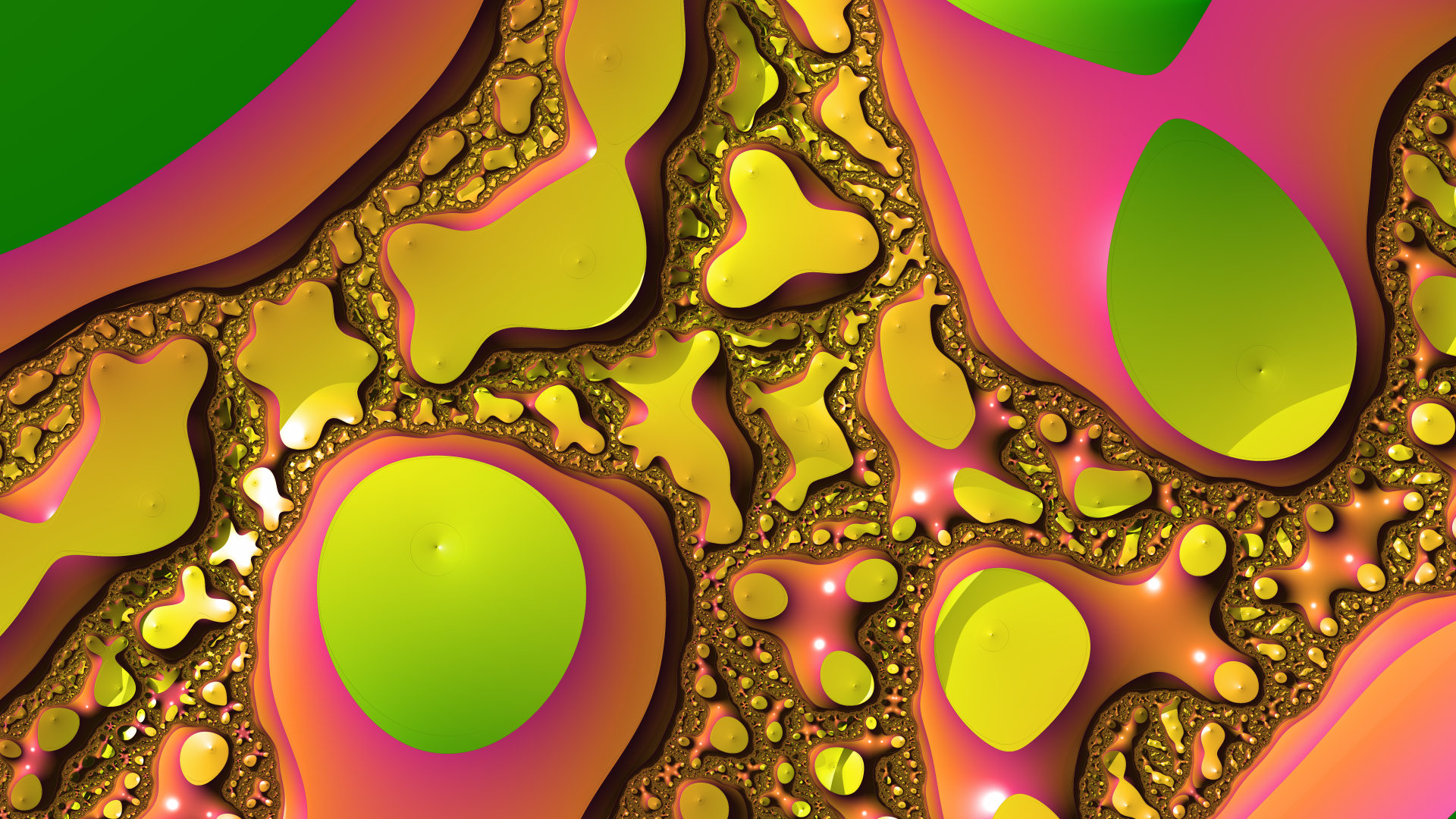 Trippy Psychedelic Fractal Wallpaper by Dr-Pen